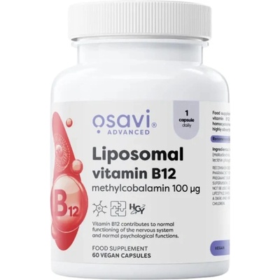 Osavi Liposomal Vitamin B12 Methylcobalamin 100 mcg | Liposovit® [60 капсули]