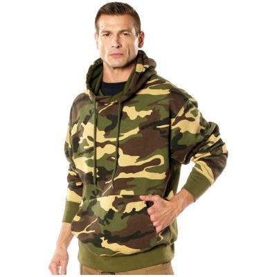 Mikina Rothco s kapucí Every Day Pullover Woodland Camo