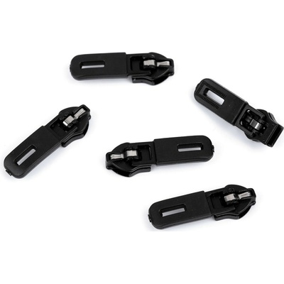 Jezdec na zip spirálový voděodolný No 5 semi-autolock Varianta: černá, Balení: 5 ks – Zboží Mobilmania