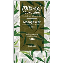 Míšina Čokoláda Mléčná čokoláda 50 % Madagaskar Earl grey 50 g