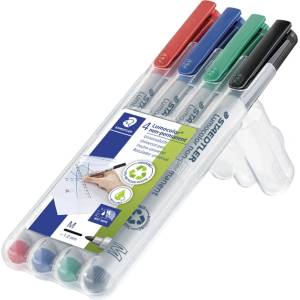 STAEDTLER Маркер Staedtler Lumocolor Non-P 1, 0мм асорти (4) (315 WP4)