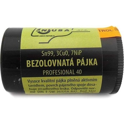 Pájecí cín Sn99, 3Cu0, 7NiP, pr.0,8mm - 40g