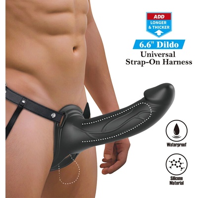 Pretty Love Landon Harness Briefs Black, dutý pripínací penis
