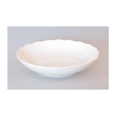 Český porcelán Dubí Bílý porcelán Mísa kompotová porcelán bílý 24 cm