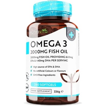 Image 1 of Nutravita Omega 3 2000 mg /EPA 660 mg, DHA 440 mg [240 Гел капсули]