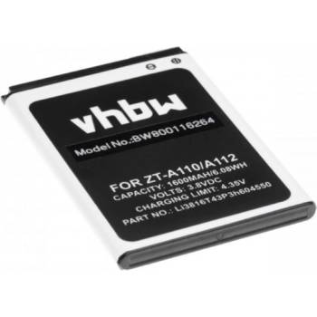 VHBW Батерия за ZTE Blade A110 / A112 / A410, 1600 mAh (800116264)