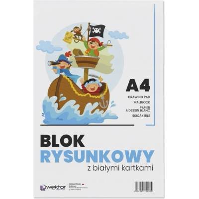 Blok kresliaci A4 biely 80 g/m2 20 listov Wektor