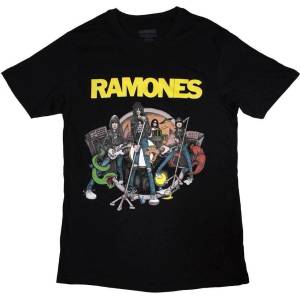 Ramones Cartoon Band Black XL Риза (RATS74MB04)