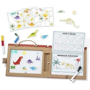 Melissa & Doug - Комплект с магнити за многократно рисуване - Играй, рисувай и създавай - Динозаври - toytown