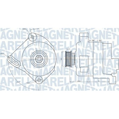 Alternátor MAGNETI MARELLI 063731886010