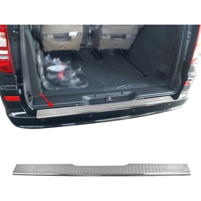 Omtec Nerez chróm prah zadného nárazníka Mercedes Benz Vito W639 2003-2014