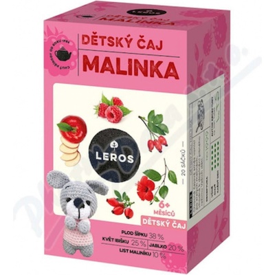 Leros Čajový dýchánek šípek & malina 20 x 2 g