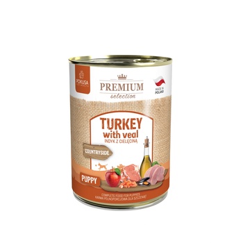 POKUSA POKUSA - консерва за кученца с пуйка и телешко - 400гр (PO_1TkVeal-400)