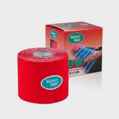 Vetkin Tape Tejpovací páska pro koně červená 6 cm x 5 m