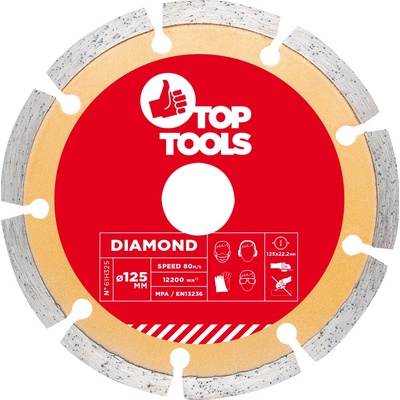 Top Tools Diamantový kotouč 125 x 22.2 mm 61H325