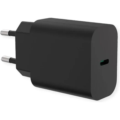 VALUE Стенно зарядно устройство, 1x USB-C, 25W, черно 19.99. 1094-10 (19.99.1094-10)