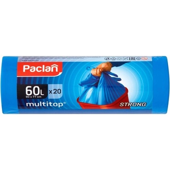 Paclan pevné 4 uväzovacie rohy 60L 11µ HDPE 24ks