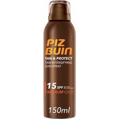 PIZ BUIN Слънцезащитен спрей за интензивен тен SPF 15, Piz Buin