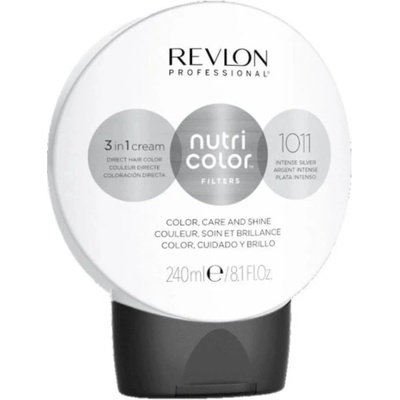 Revlon Nutri Color Filters Маска-оцветител за коса Metal-Ice Toning Filters, 1011, 240 ml