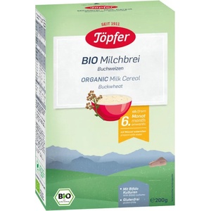 Töpfer Био млечна каша Töpfer - С елда, 200 g (4006303005847) - baby