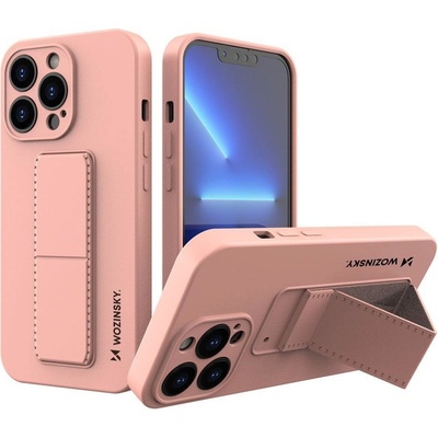 Wozinsky Калъф Wozinsky Kickstand, със стойка, за iPhone 13 mini, розов (9145576234297)