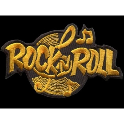 Nášivka ROCK´N´ROLL vyšívaná zažehlovací