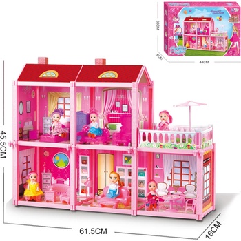 Kikky Детска двуетажна къща с кукла и обзавеждане Kikky - Код W3909