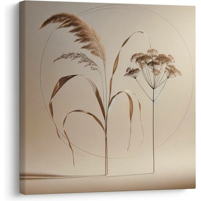 Obraz minimalistické traviny - 50x50