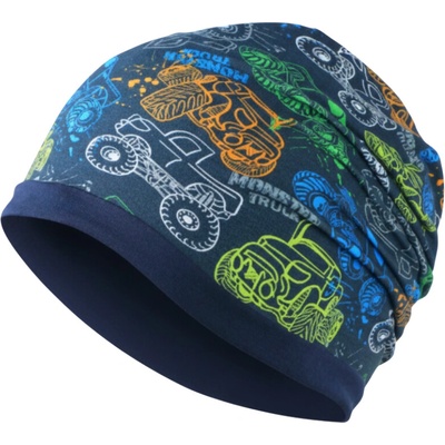 Chlapecká jarní/podzimní čepice Kugo CF5625 monster truck