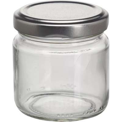 Gastro Zaváracie poháre skrutkovacie strieborné viečko 6 ks x 106 ml