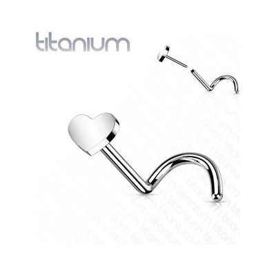 Šperky4U Push In piercing do nosu titan TIT1183