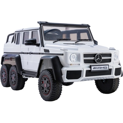 Lean Cars elektrické autíčko Mercedes G63 6x4 motor 4X45W batéria 2x12V7AH 2024 bílá