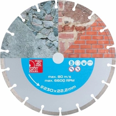 LEVIOR kotúč diamantový 230mm DIAMANT segmentový
