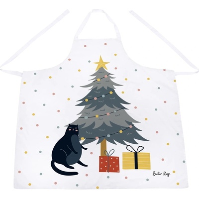 Butter Kings Bavlněná zástěra s vánočním motivem