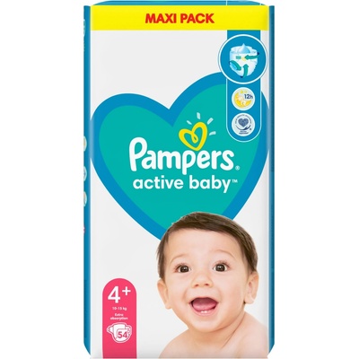 Pampers Active Baby 4+ 54 ks