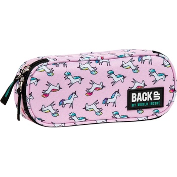 Image 1 of DERFORM Ученически несесер BackUp A 70 Pink Unicorn (PB3A70)