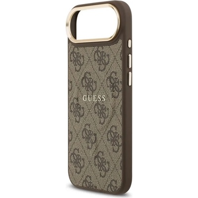 CG Mobile iPhone Air GUESS 4G CLASSIC LOGO силиконов протектор за телефон, удароустойчив, заден капак с кожен ефект, бързо затягане GUHMP17MP4MSEGCW (GUHMP17MP4MSEGCW)