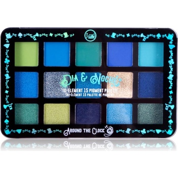 J.Cat Beauty’ Dia & Noche палитра сенки за очи цвят 104 Around The Clock 16 гр