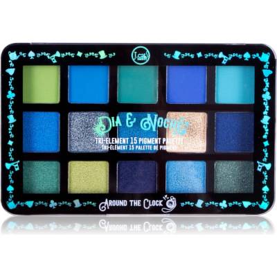 J.Cat Beauty’ Dia & Noche палитра сенки за очи цвят 104 Around The Clock 16 гр