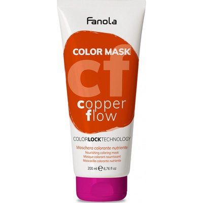 Fanola Color Mask farebné masky Copper Flow medená 200 ml