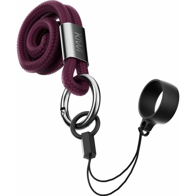Snúrka na krk pro zavěšení KIWI Red Velvet