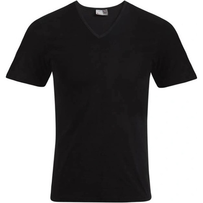 Promodoro 3082 / Мъжка тениска slim fit с V-образно деколте - черна S (40308200201)