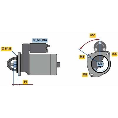BOSCH STARTER 0 986 023 650