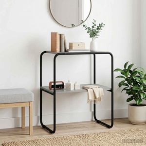 vidaXL Конзолна маса Сив Сонома 80 x 42, 5 x 70 см Инженерна дървесина (8007518)