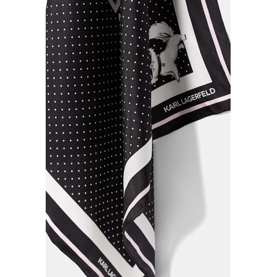Karl Lagerfeld шалче дамско от коприна IKON (B3W33037)