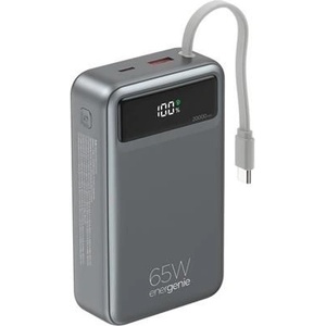 Gembird PB20-PD65-LCD-01 PowerBank 20000mAh, черен (PB20-PD65-LCD-01)