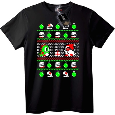 NOONEBRAND Тениска Покемон Коледен грозен пуловер - 2XL, Black