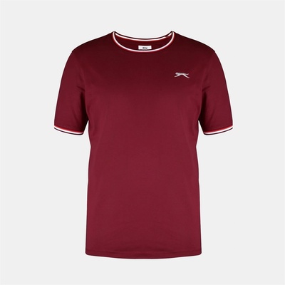 Slazenger Мъжка тениска Slazenger Slazenger Tipped T-Shirt Mens - Burgundy Marl