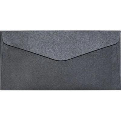 Obálky DL Pearl černá K 150g, 10ks, Galeria Papieru