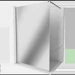 Mexen Kioto стена за душ Walk-in 130 x 200 cm, огледало 8 mm, матирана сива - 800-130-101-66-50 (800-130-101-66-50)